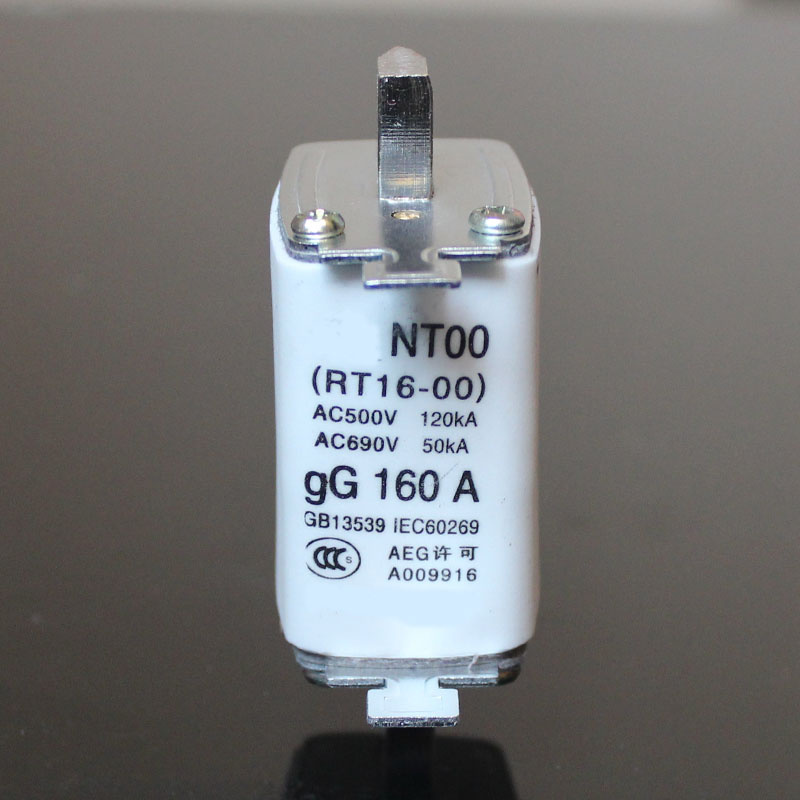 Rt16-00 (NT00) Square Pipe Knife-Shape Contact Fuse, (4~100) , 125, 160 a
