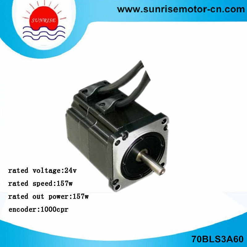 70bls3a60 24V 0.5nm 1000CPR Brushless (BLDC) DC Servo Motor