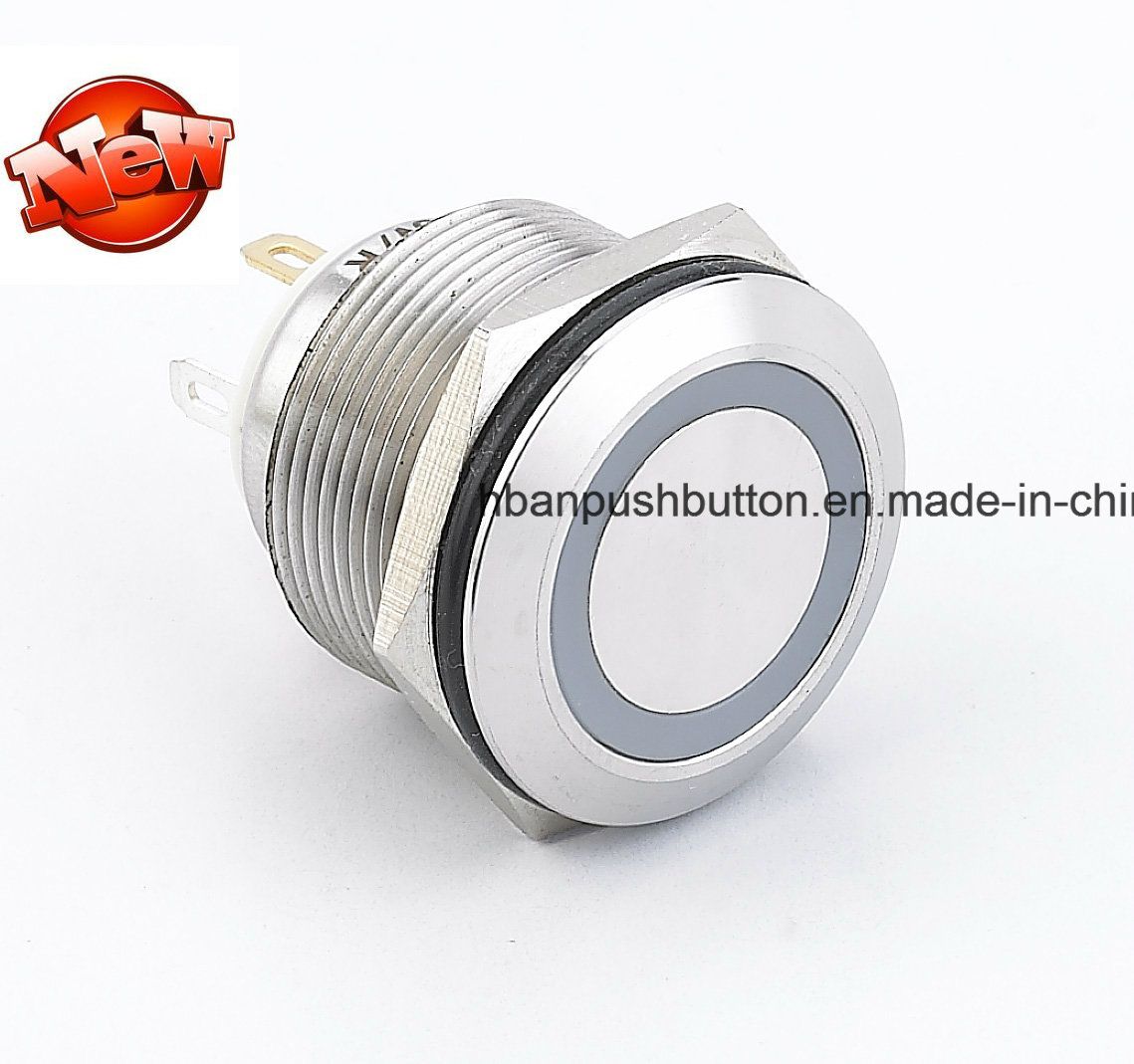 RGB Three LEDs 22mm Metal Push Button Switch