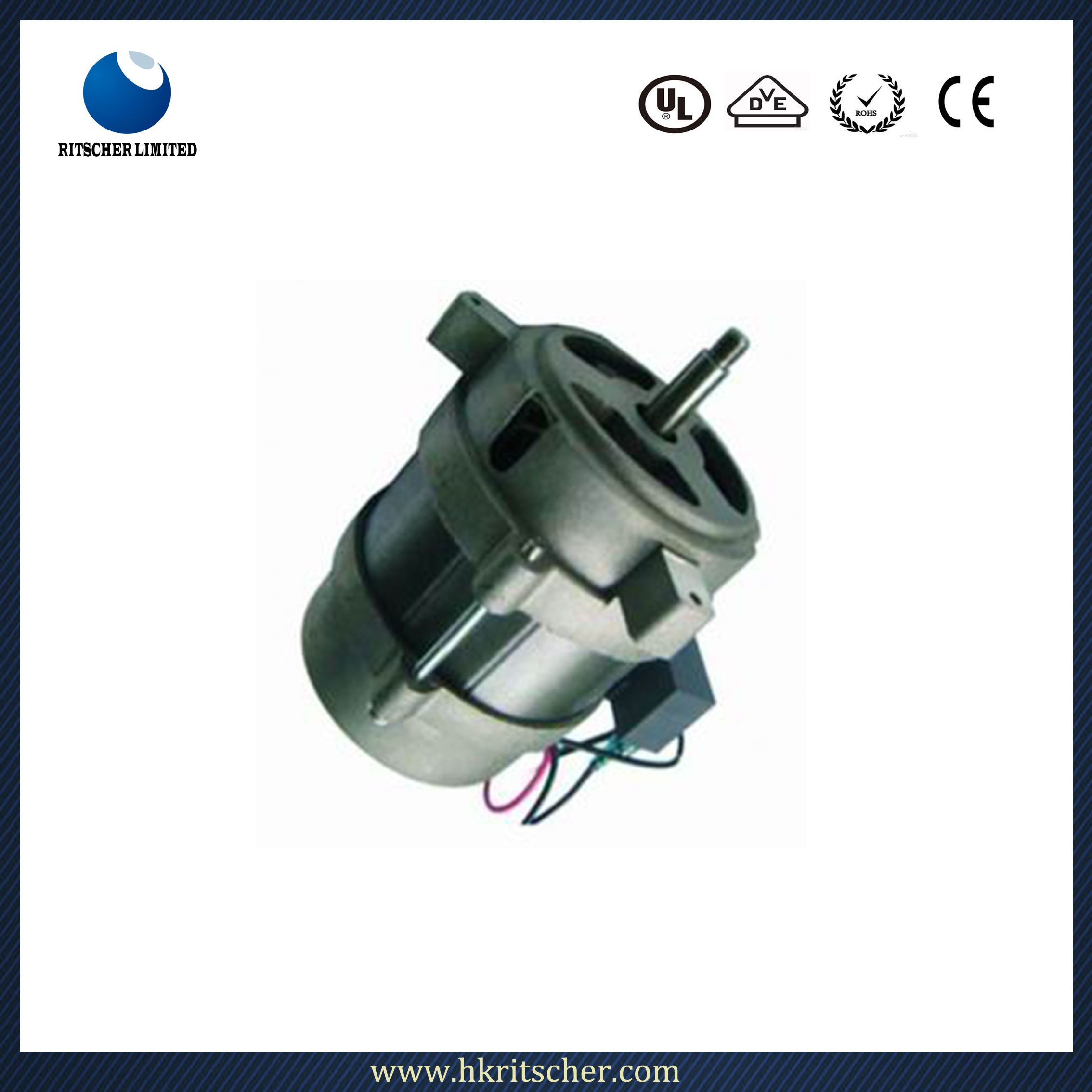 90W 1750rpm Small AC Single Phase Electric Motor with Capacitor