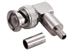 BNC Right Angle Male Crimping for Rg178 Coaxial Connector