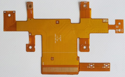 Pi, Copper, Gold Plating Single Layer Flexible Circuit Board FPC (MIC0467)