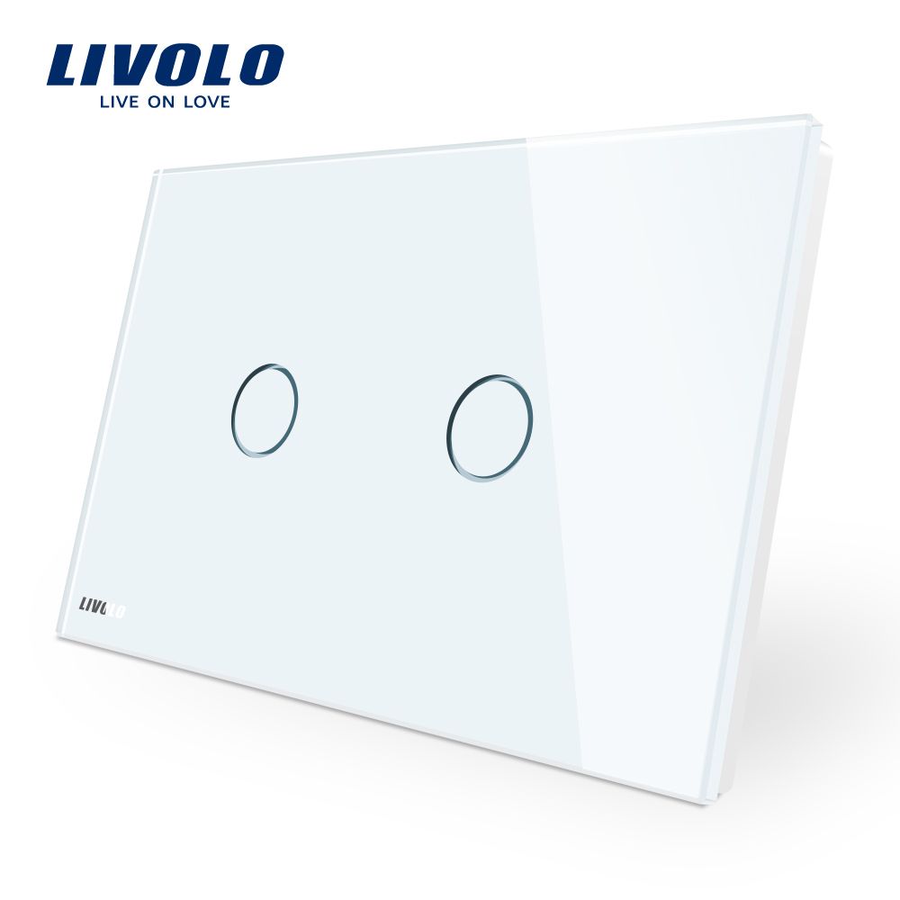 Livolo Au/Us Standard Smart Home System 2 Gang Wall Switch Vl-C902-11/12