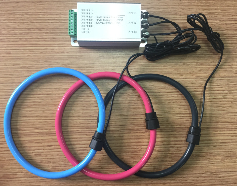 1000A 333mv Output Three Phase Rogowski Coil Fct Air-Core Coil Data Logger