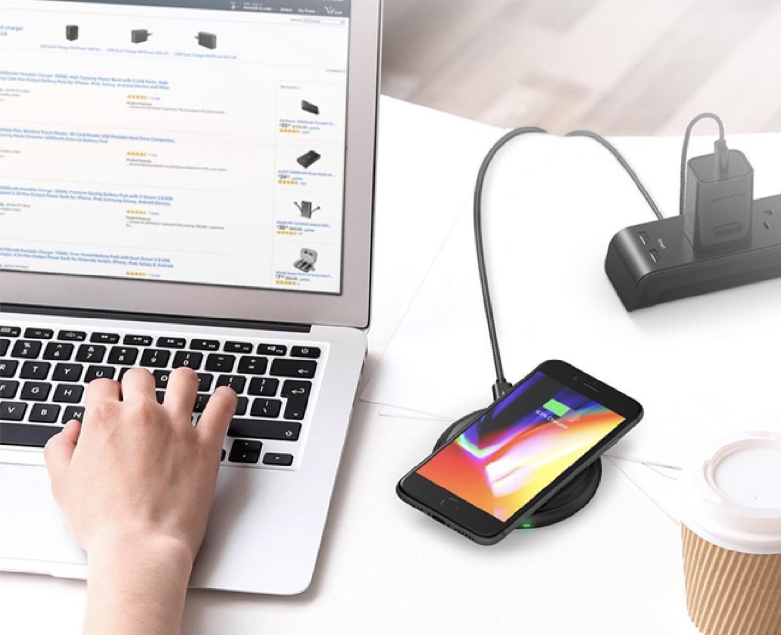 Newest Powerful Fast Wireless Charger Best Buy for Samsung S8, iPhone 8 for iPhone X
