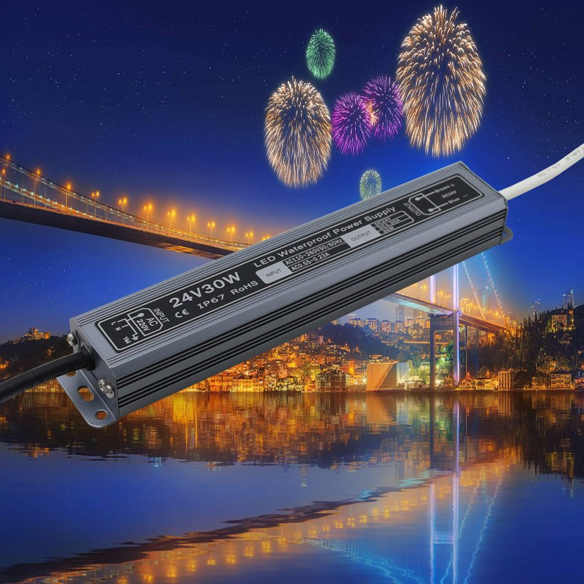 Bis Ce RoHS Waterproof LED Power Supply 24V 1.25A 30W
