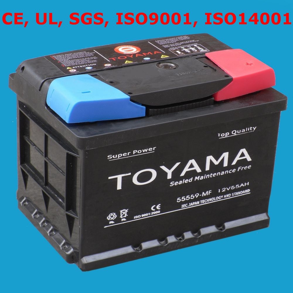 Good Quality Maintenance Free Auto Battery Car Battery 12V55ah