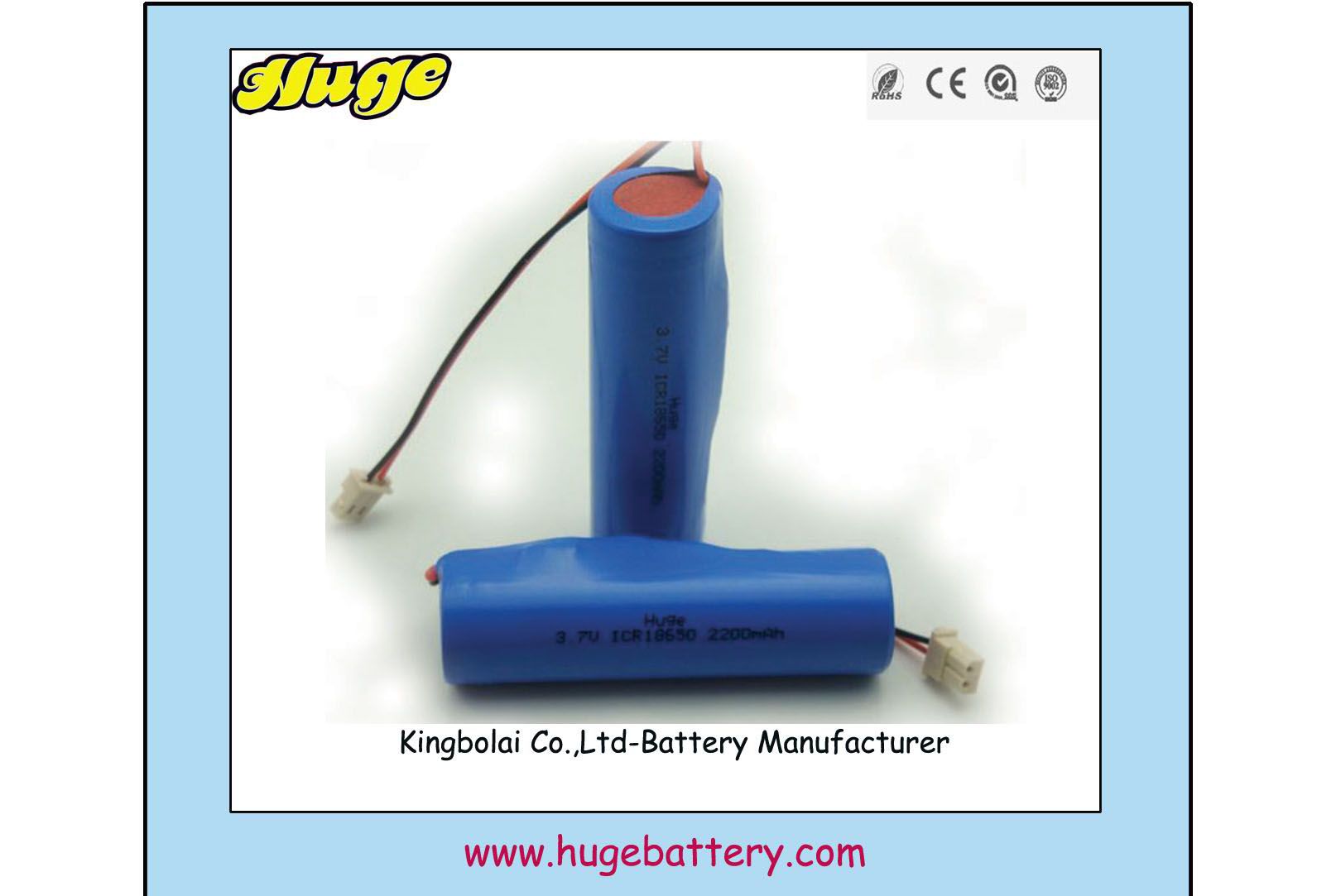 Icr18650 2600mAh Iithium Ion Battery