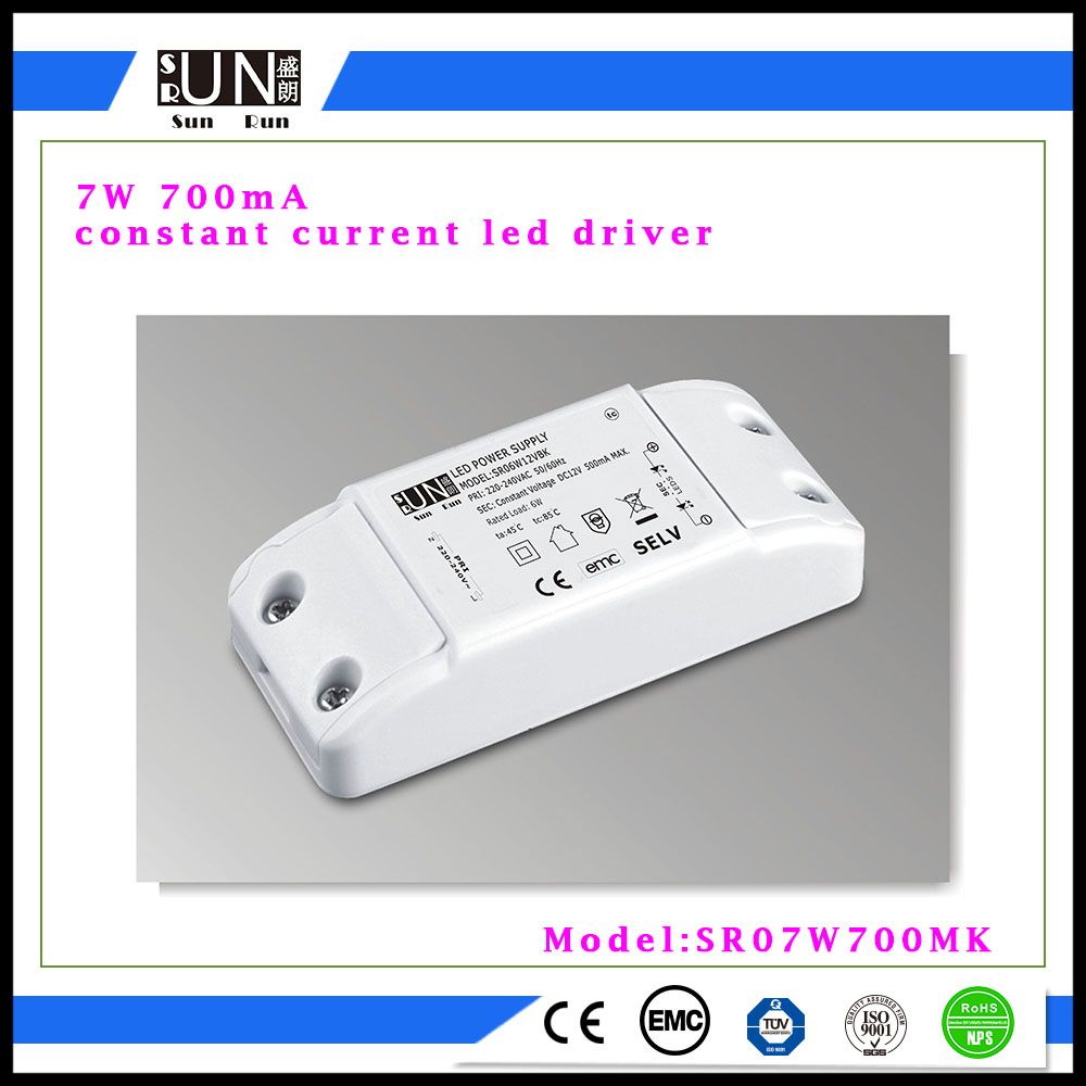 LED Downlight Power, LED Panel Light Power Supply 700mA 7V-11V 7W LED Power Driver
