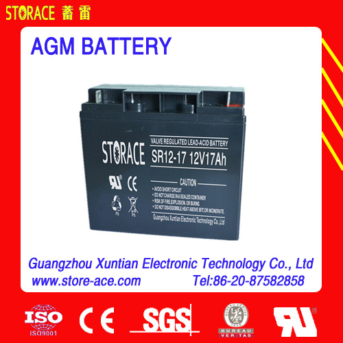 12V Solar Accumulator Sr17-12 Battery
