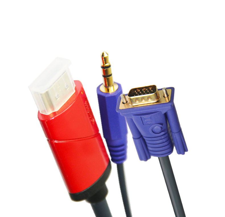 HDMI to VGA 3.5mm Audio HDMI Cable
