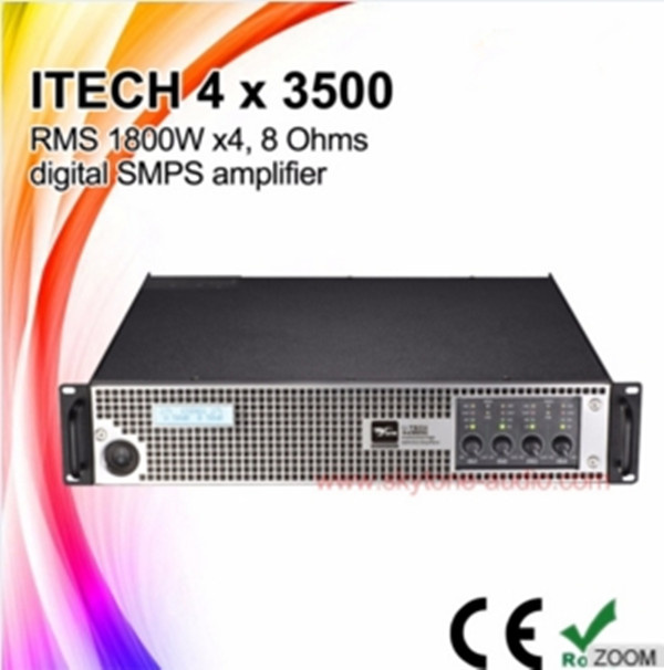 Professional 4channels I-Tech 4X3500 Stereo Power Amplifier