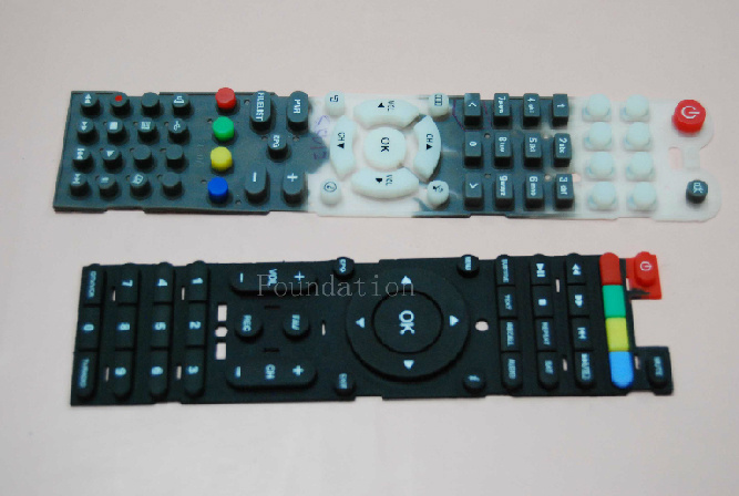 Corrosion Resistance 3m Adehsive Membrane Switch Moisture Proof Silicone Rubber Keypad