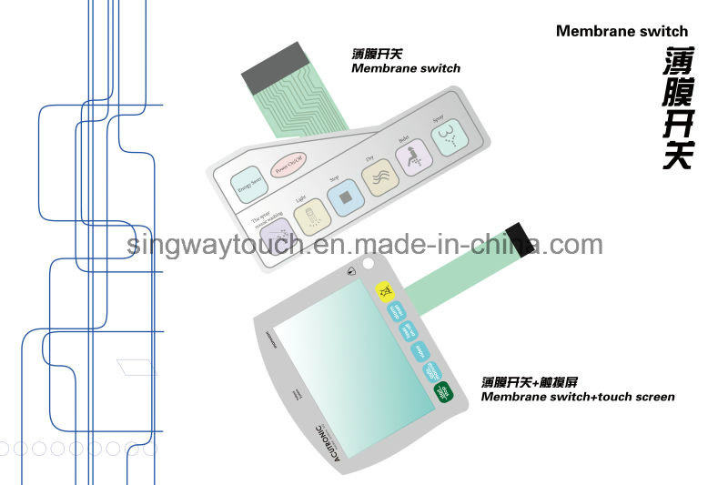 Custommed Membrane Switch with Metal Dome by Singway