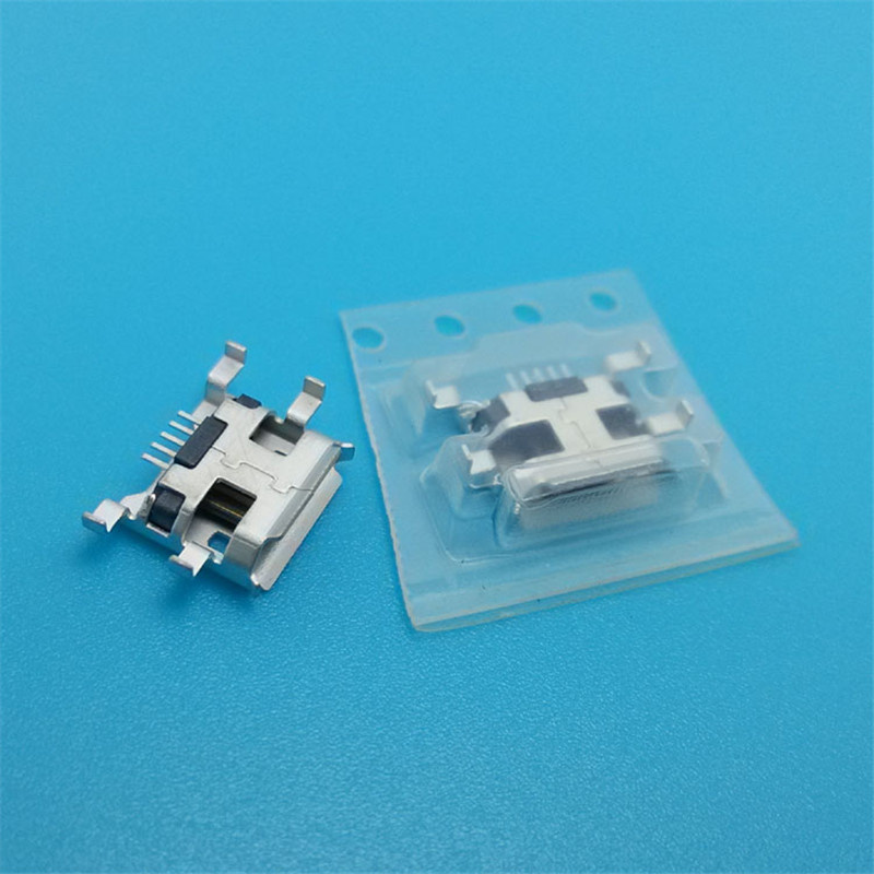 Widening Pins MID-Mount SMT Micro USB Socket