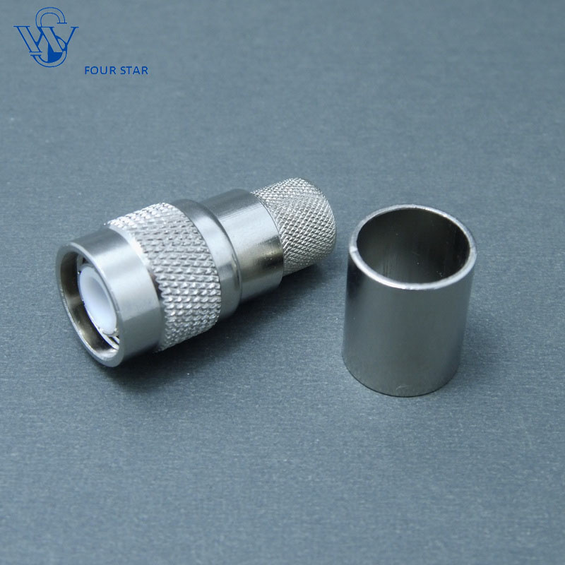 RF Coaxial Male Plug TNC Crimp Connector for Rg8 Cable