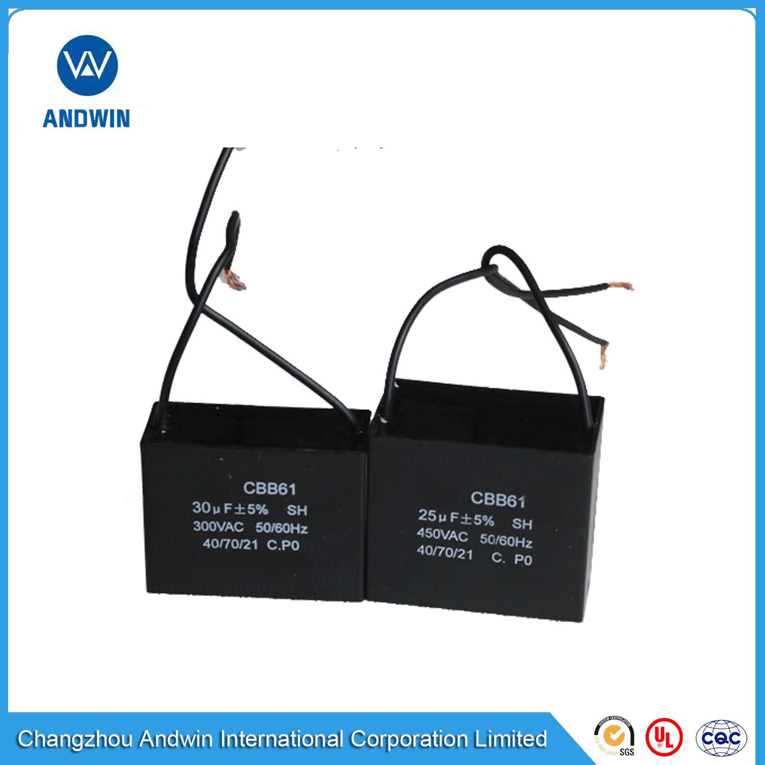 AC Motor Run Start Capacitor Cbb61