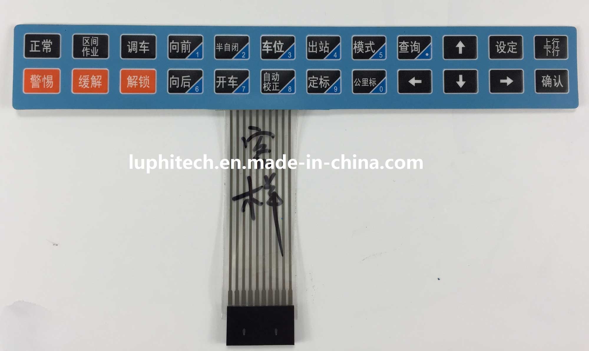Carbon Conductive Matrix Electronic Membrane Keypad with Digital Printing
