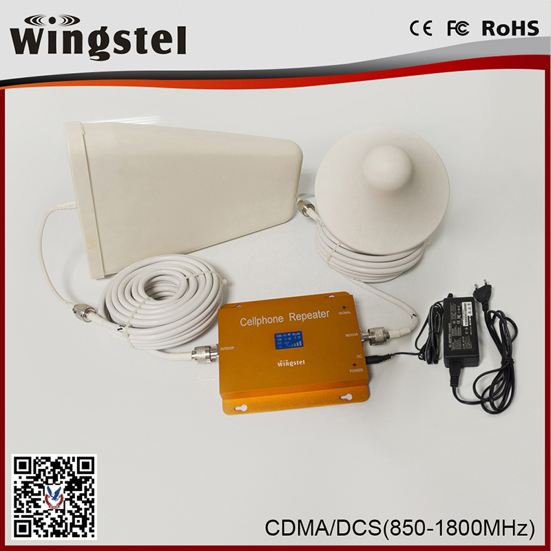 High Quality 3G 4G CDMA/Dcs Mobile Signal Booster with LCD