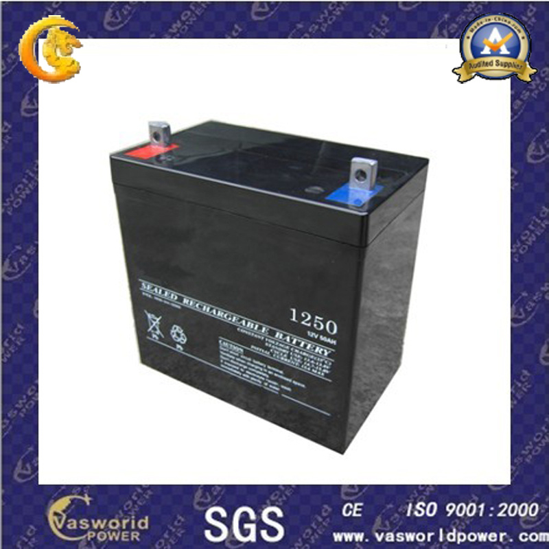 12V 50ah Lead Acid Battery Passed by Ce/ISO