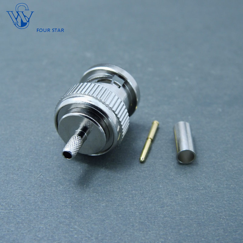 RF Coaxial Male Crimp BNC Plug Connector for 1.5c-2V Cable