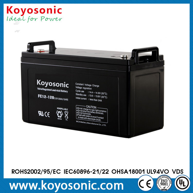 Long Life 12V 120ah VRLA AGM Storage UPS Battery