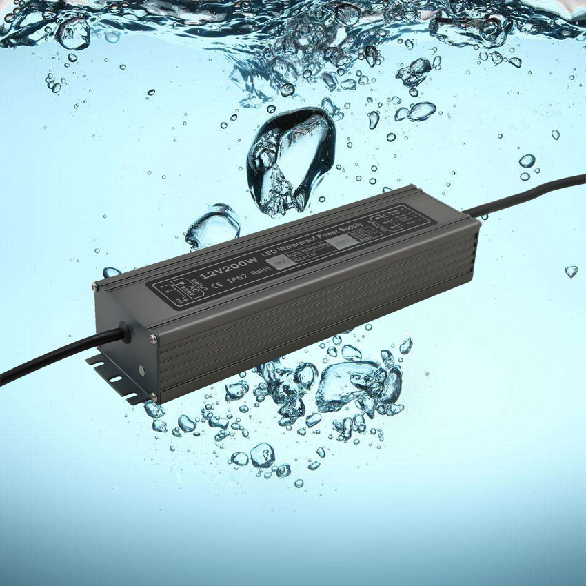 Bis Ce RoHS Waterproof LED Power Supply 12V 16A 200W