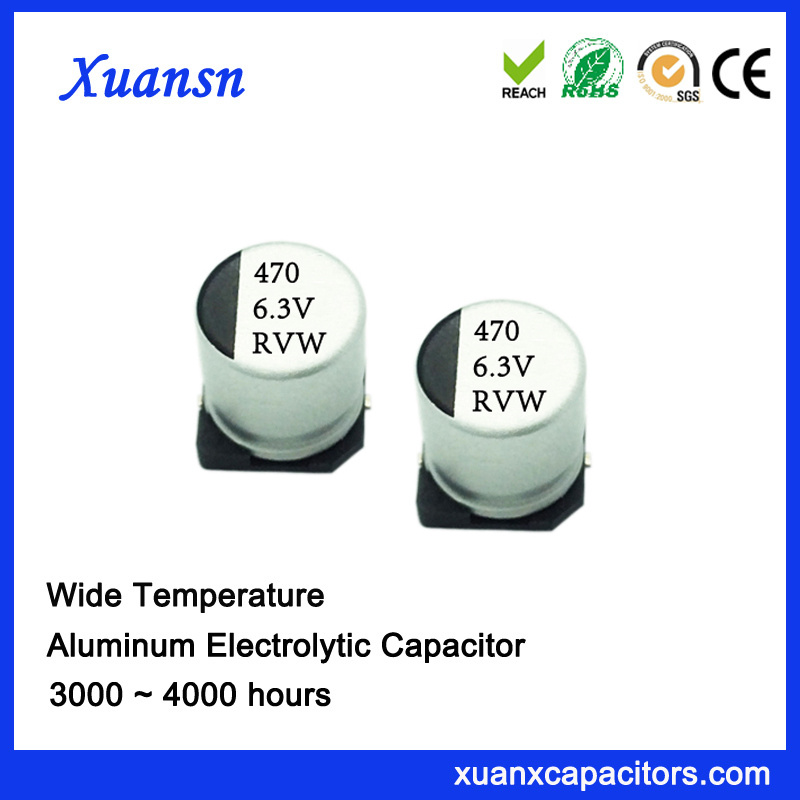 470UF 6.3V 3000hours Surface Mount Electrolytic Capacitor
