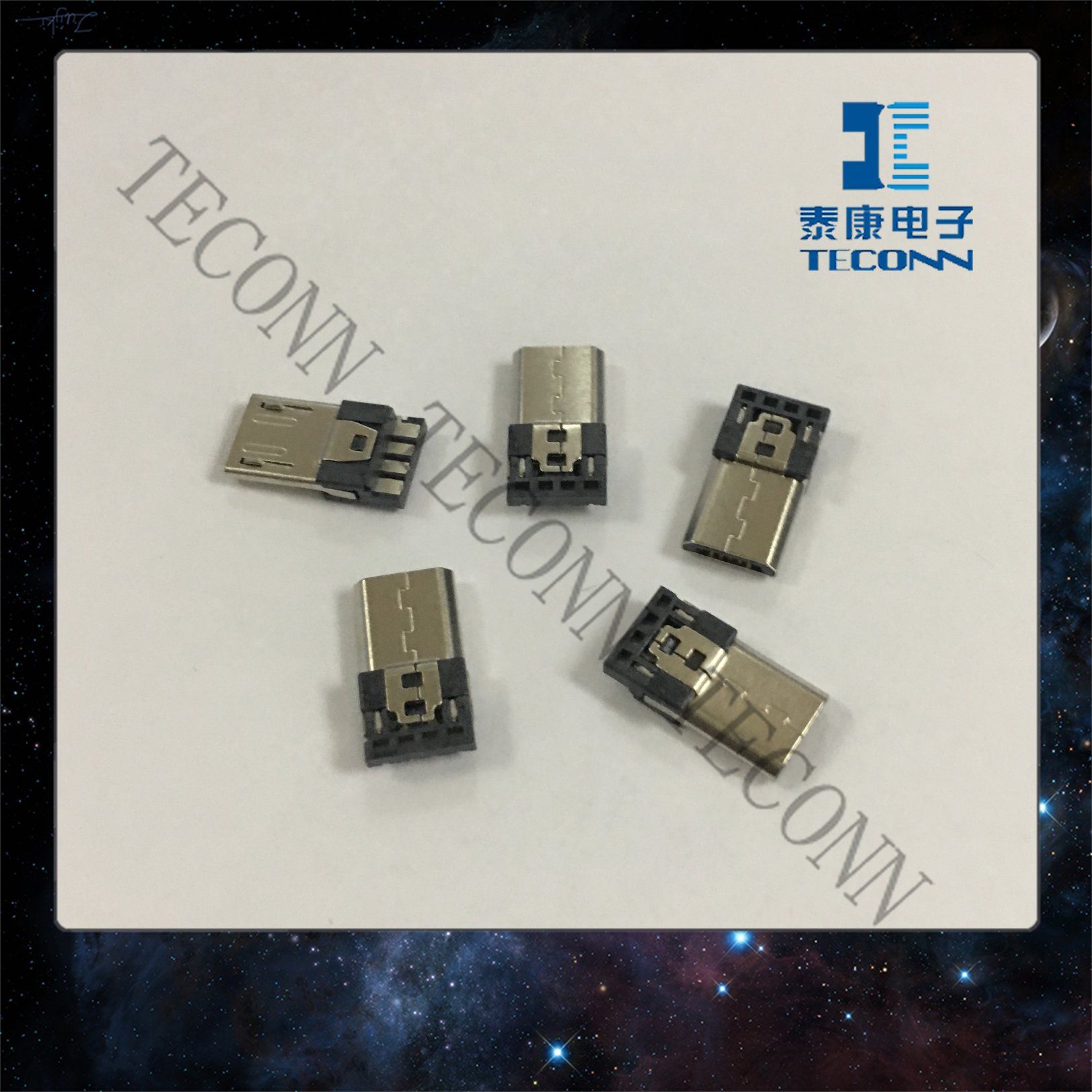 Micro USB 5pin B0513b Receptacle Connector