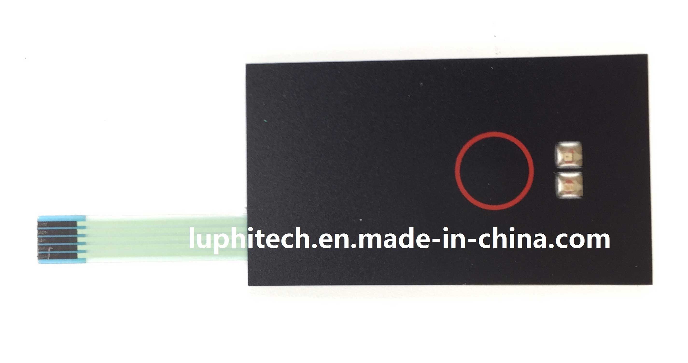 Tactile Keypad Backlighting Graphic Overlay Membrane Switch with LED