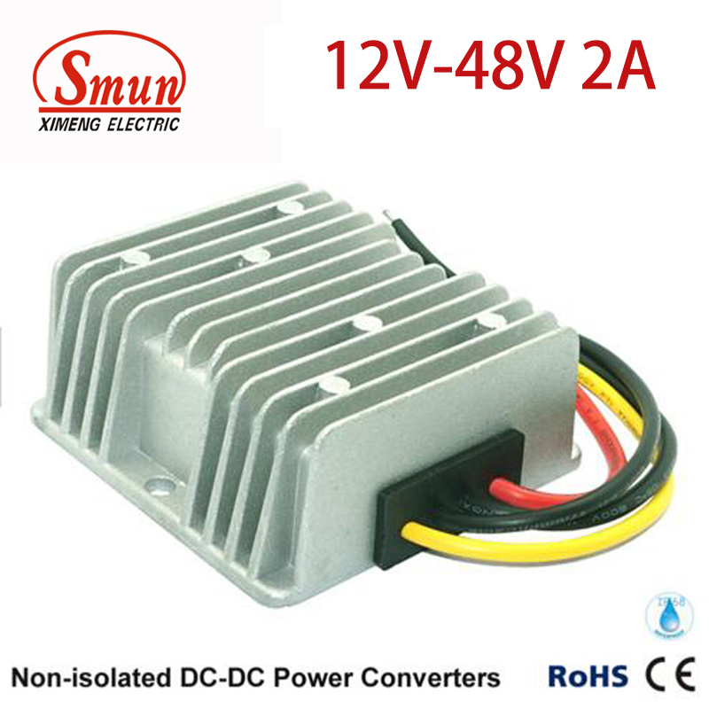 Waterproof DC-DC Converter 12V to 48V 2A 96W DC Converter