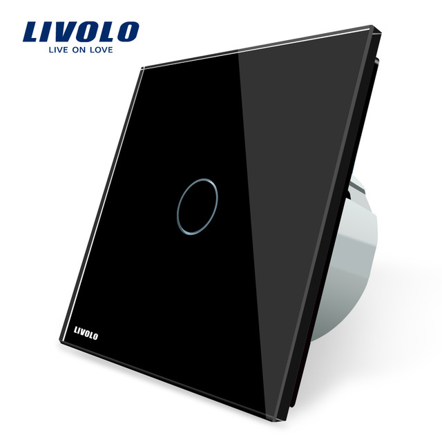 Livolo EU Black Smart Home Light Touch Wall Switch (VL-C701-12)