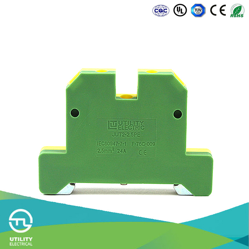 Ground Screw Terminal Blocks Jut2-2.5PE Landing Connector