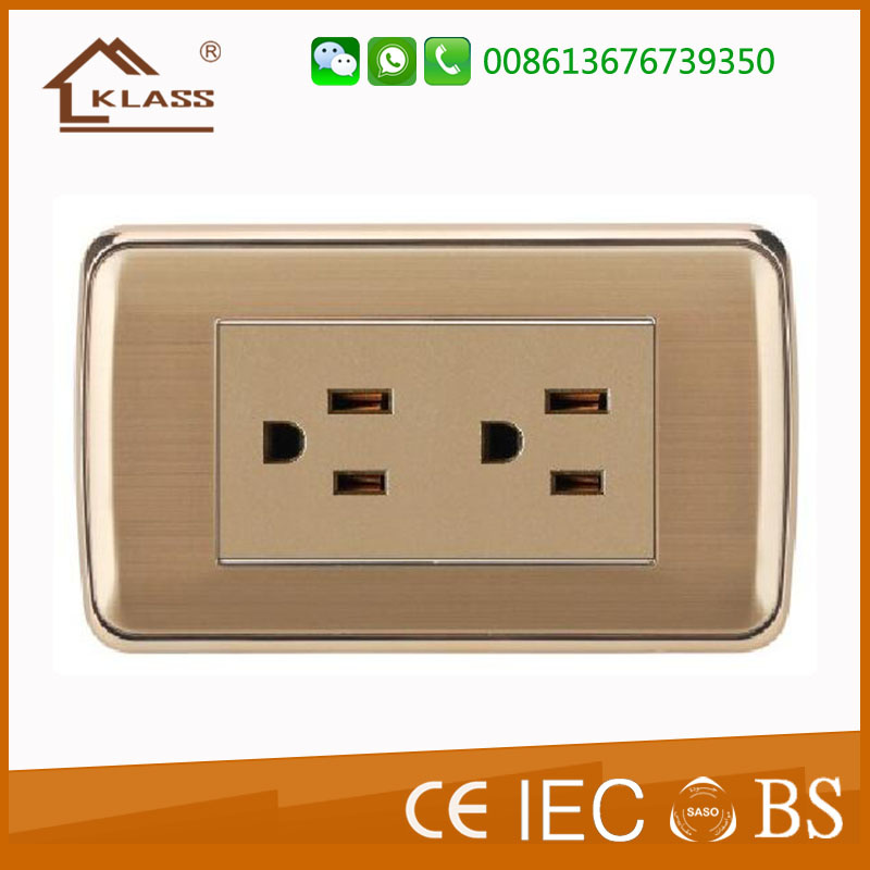 American Us Style 118*72.5mm 6 Pin Socket