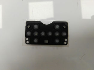 Black Rubber Custom Membrane Switch with Tactile Keyboard Panel