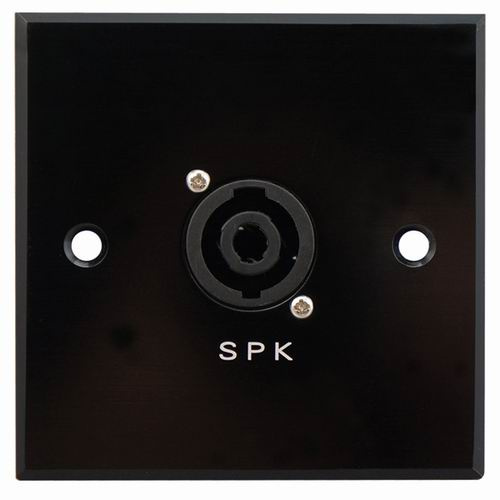 Aluminum Speakon Wall Socket, Face Plate (9.2083)