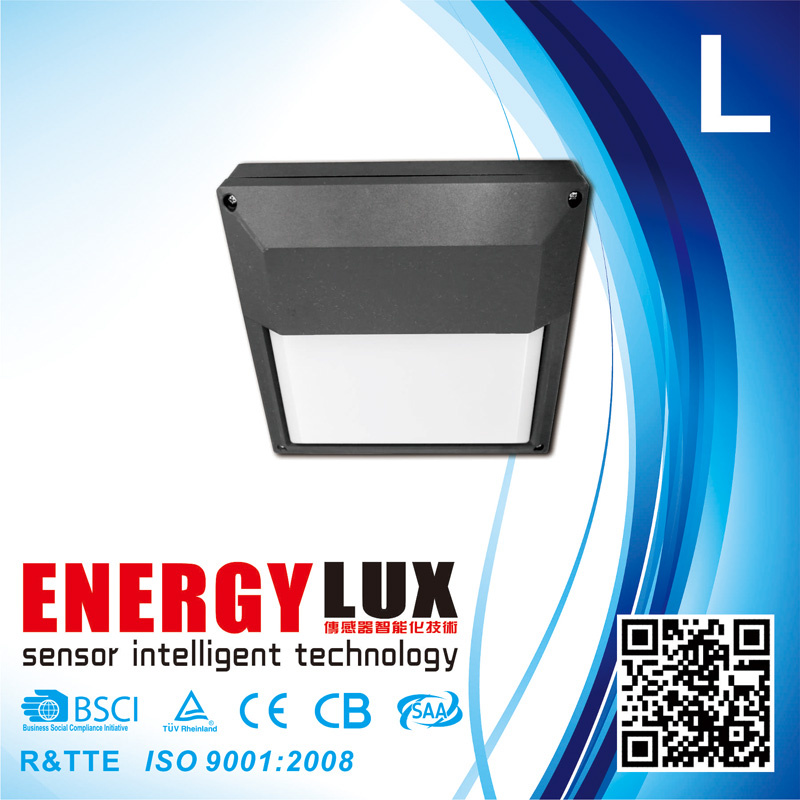 E-L35g IP65 18W Square Shape Dim Motion Sensor Outdoor Light