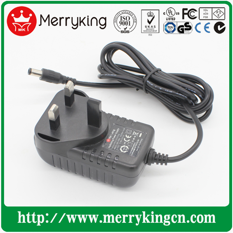 12V 1.5A Power Adapter AC/DC Adapter with CE BS CB Cert