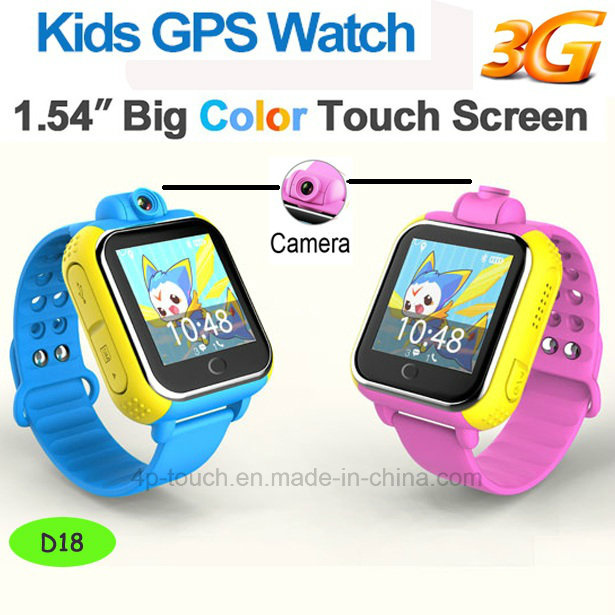 3G Kids GPS Tracker Watch Phone with Multi-Function (D18)