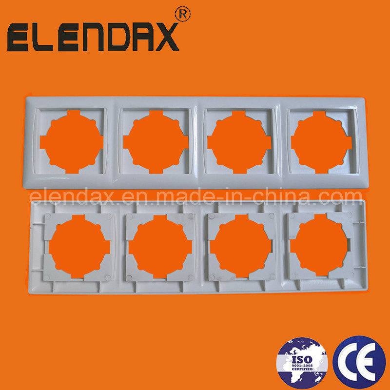 European Style 4 Way Horizontal Frame for Switch and Socke Panel Frame (F6400)