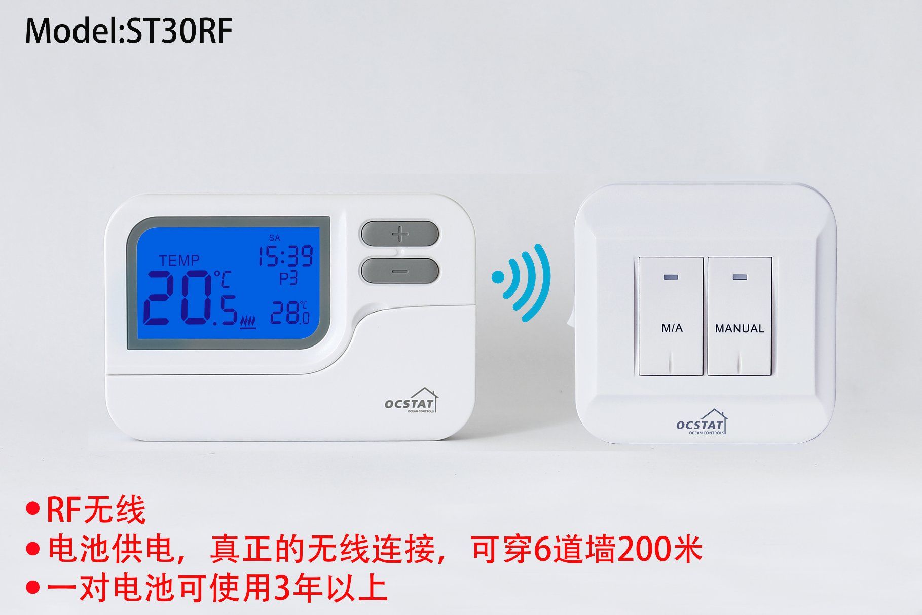 Wireless Digital Thermostat for Heating System