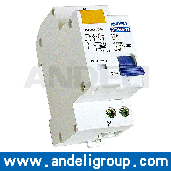 1p N RCBO Residual Current Operated Circuit Breaker (DZ30LE-32)