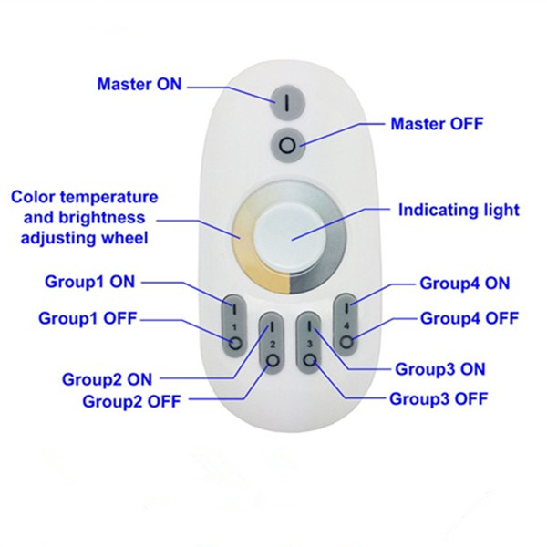 Big Receiver Kit 2.4G 4 Zone Touch Color Temperature Controller