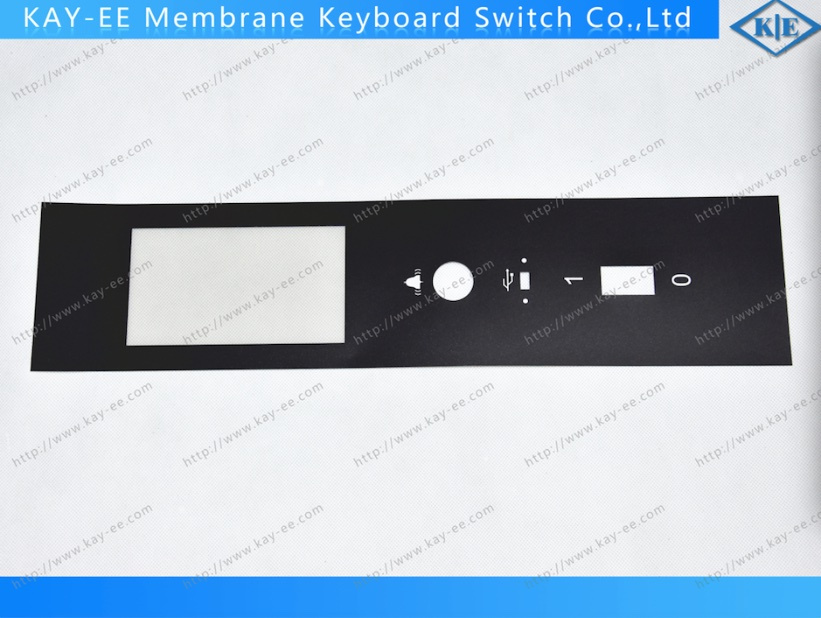 Polycarbonate Graphic Overlay Nameplate with Window