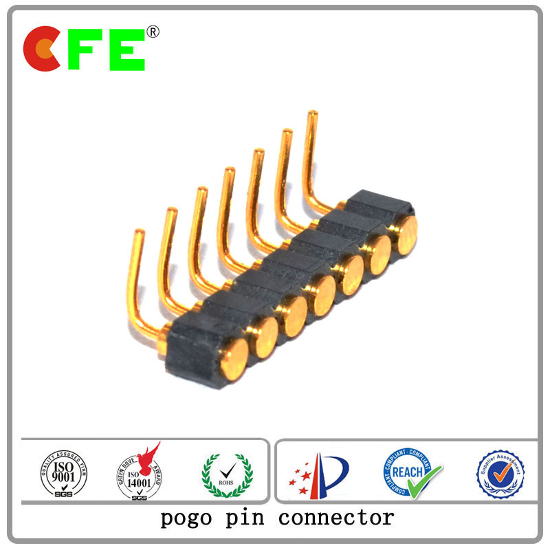Customized Right Angle Type Spring Loaded Contact Pin for Power