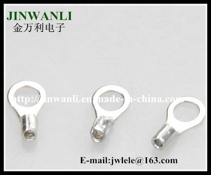 2.5-4mm2 AWG14-12 Copper Non Insulated Ring Electric Wire End Terminal