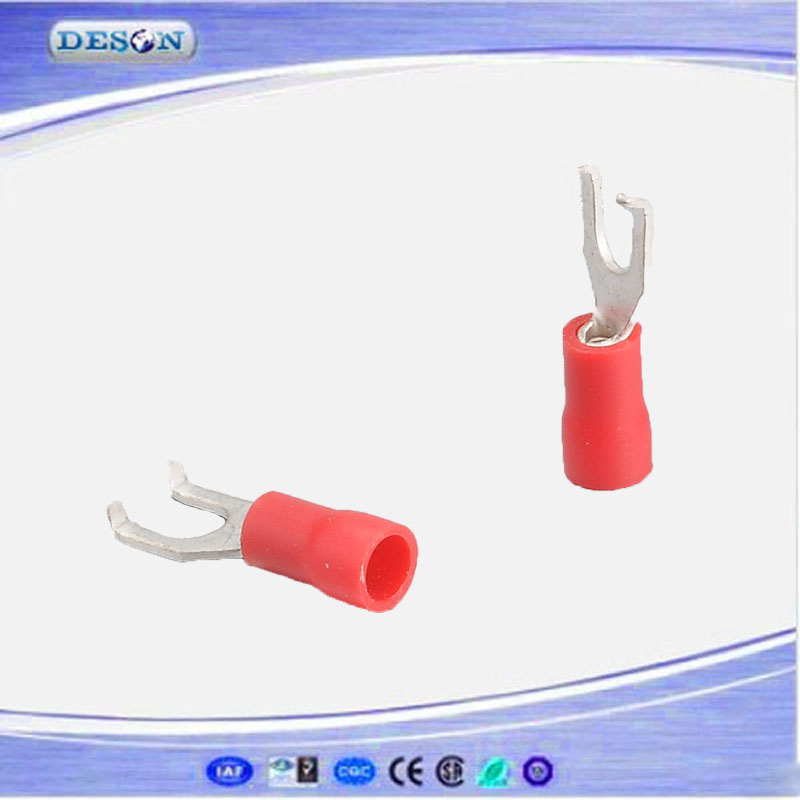 Vinyl Insulated Flange Spade Copper Connector Terminal