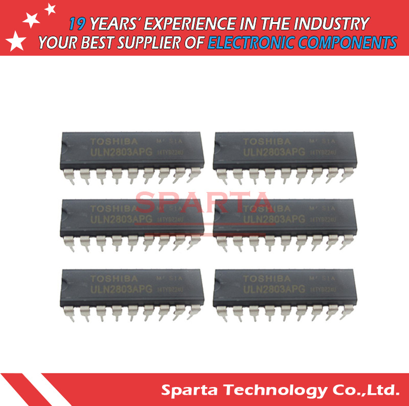 Uln2803 Uln2803APG DIP18 Eight High-Voltag High-Current Darlington Arrays IC