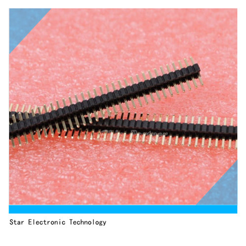 1.27mm Pitch Single Row Male Straight Pin Header Strip Connector