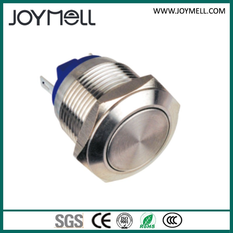 Electrical IP67 Metal Small Push Button Switch From 12mm to 25mm